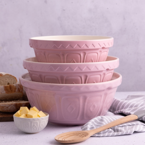 Bowl Colour Mix Rosa Pastel 24cms