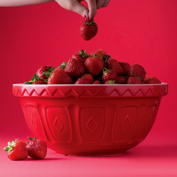 Bowl Colour Mix Rojo Rubí 24cms