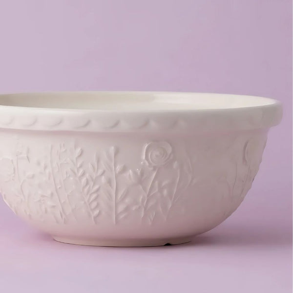 Bowl In The Meadow Rosas Crema 29cms