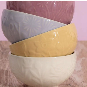 Set 4 Bowls In The Meadow 10cms