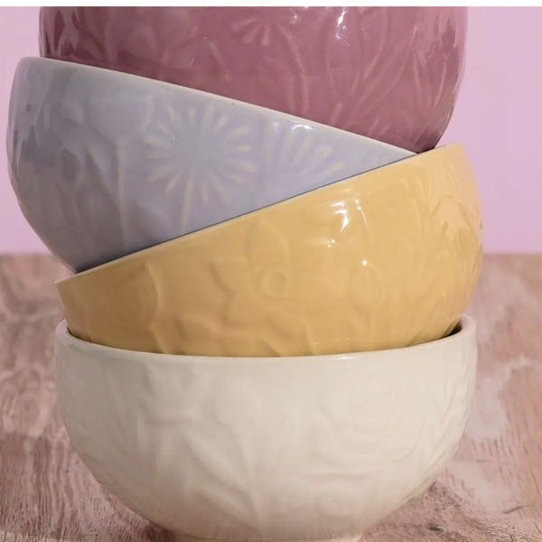 Set 4 Bowls In The Meadow 10cms