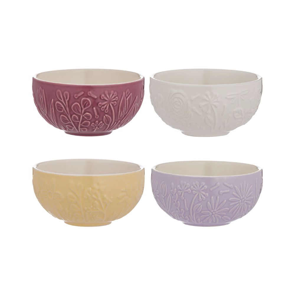 Set 4 Bowls In The Meadow 10cms