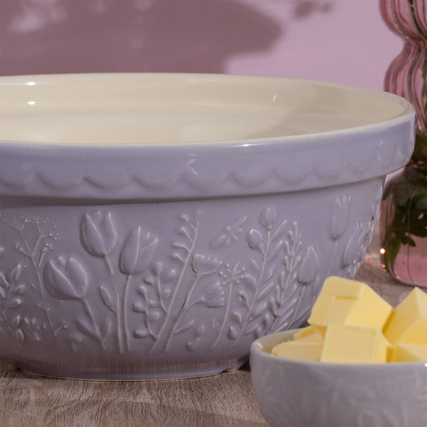 Bowl In The Meadow Tulipanes Lilas 24cms