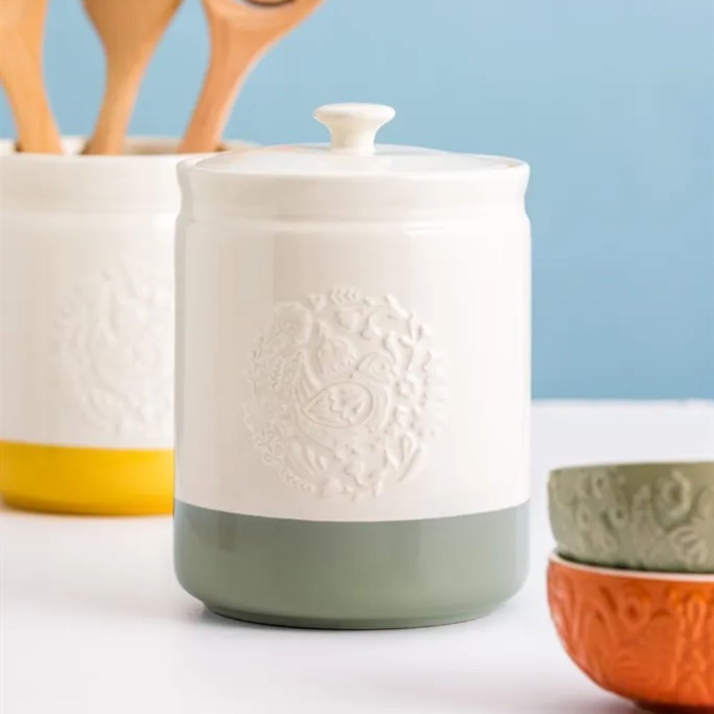 Contenedor Home To Roost Blanco/Verde Oliva