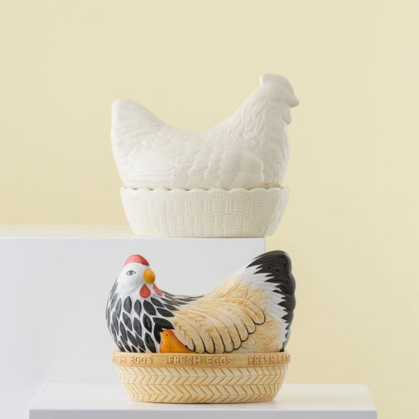 Nido Gallina Crema Cerámica