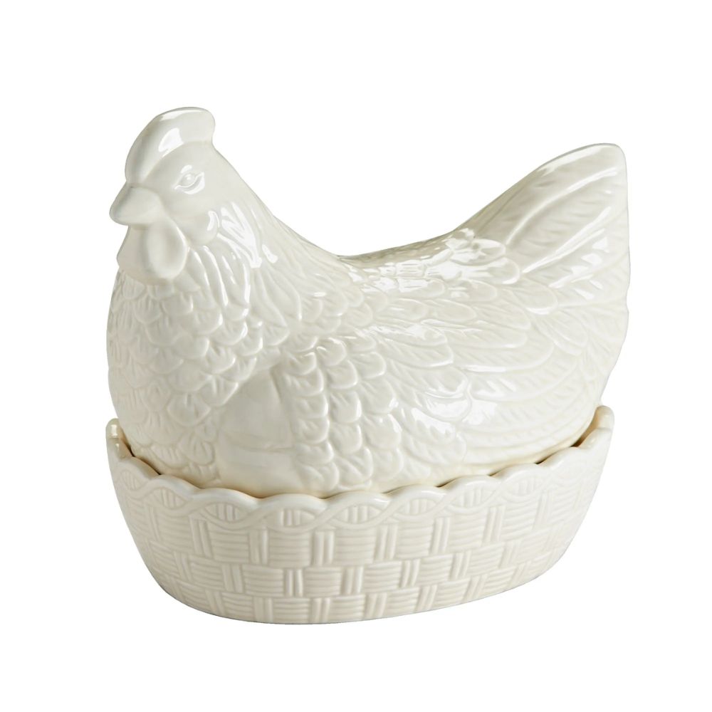 Nido Gallina Crema Cerámica