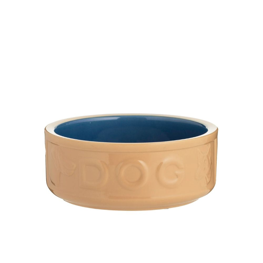 Bowl Perro Beige/Azul 18cms