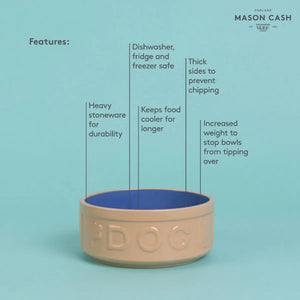 Bowl Perro Beige/Azul 18cms