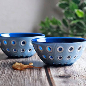 Bowl Le Murrine Celeste 25cms