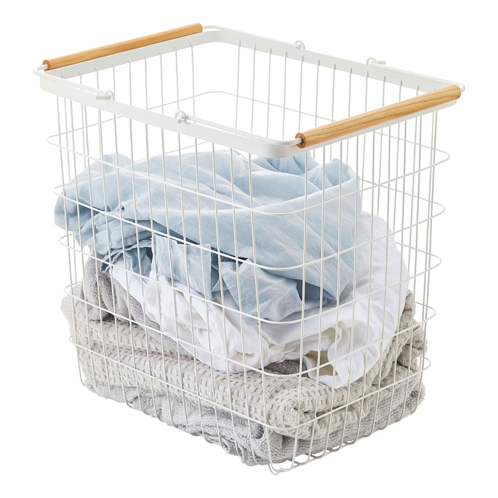 Cesto Ropa Rejilla Blanco