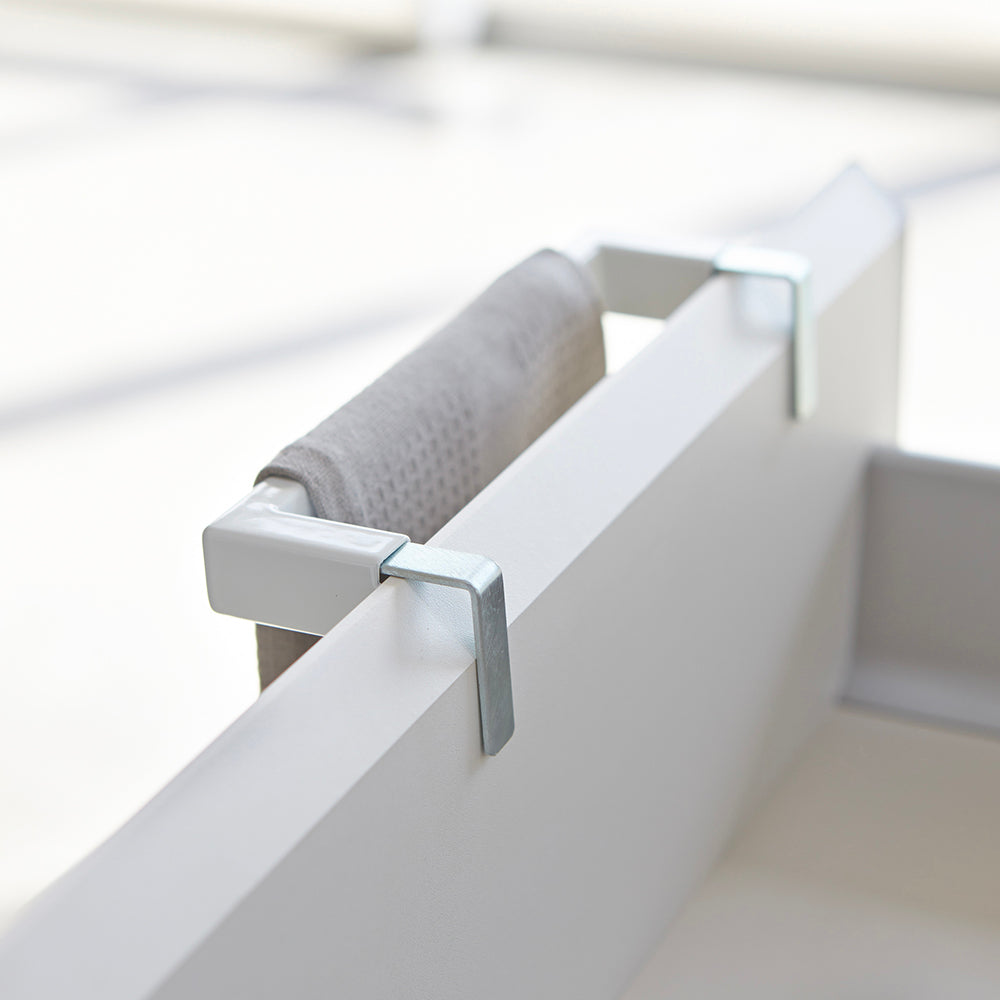 Toallero de Puerta Ajustable Blanco