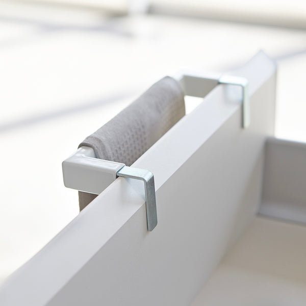 Toallero de Puerta Ajustable Blanco