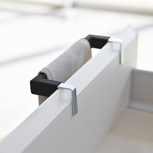 Toallero de Puerta Ajustable Negro