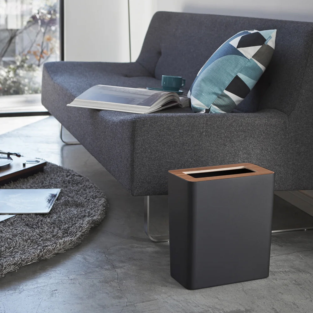 Basurero Rectangular Negro