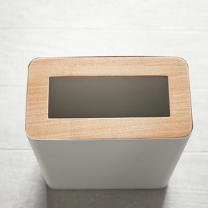Basurero Rectangular Blanco