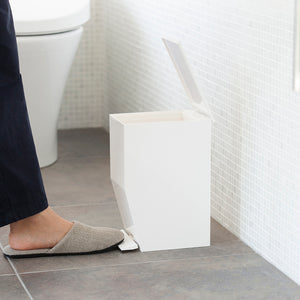 Basurero Pedal y Tapa Blanco