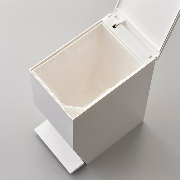 Basurero Pedal y Tapa Blanco