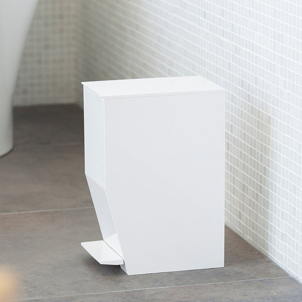 Basurero Pedal y Tapa Blanco