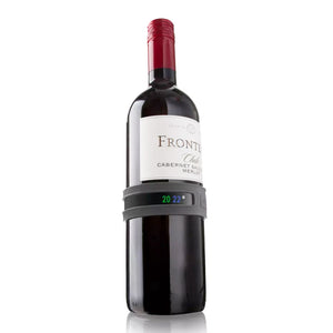 Termómetro Botellas Vino Snap Negro