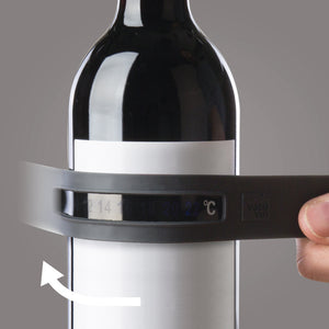 Termómetro Botellas Vino Snap Negro