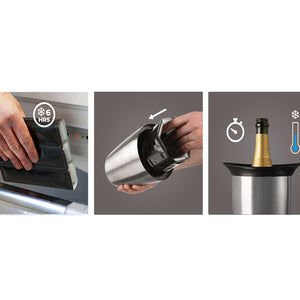 Enfriador de Champagne Elegant Acero Inoxidable
