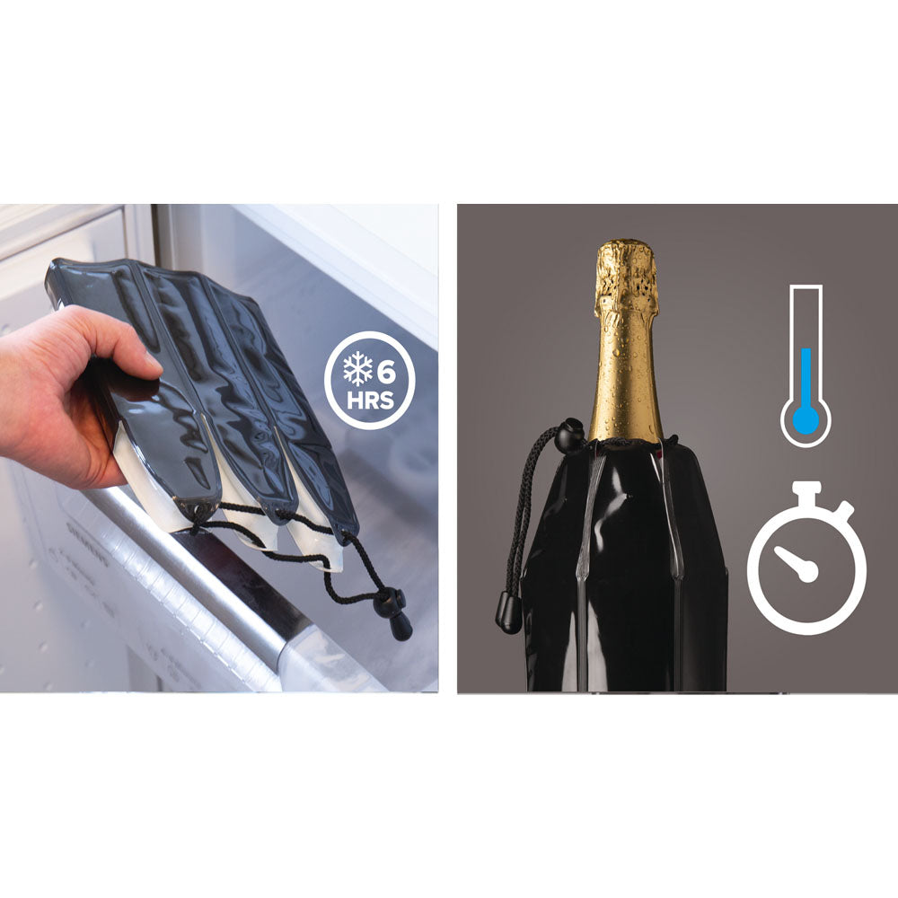 Enfriador Active Cooler Negro para Champagne