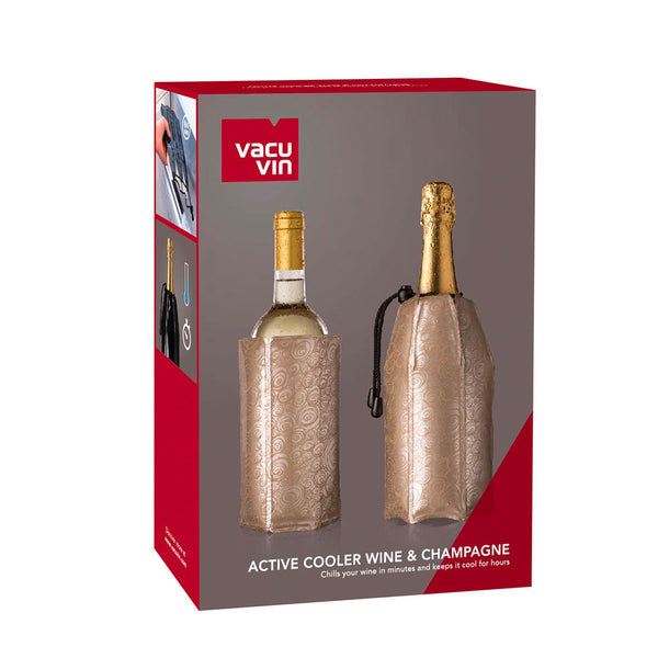 Set 2 Enfriadores Vino&Champagne Active Cooler Platinum