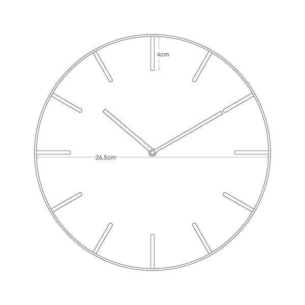 Reloj Rin Walnut Negro
