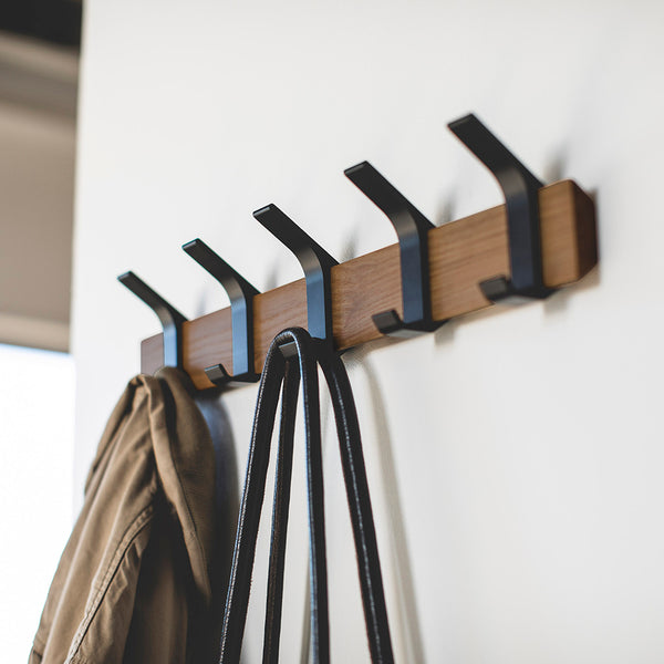 Perchero Pared Walnut Negro
