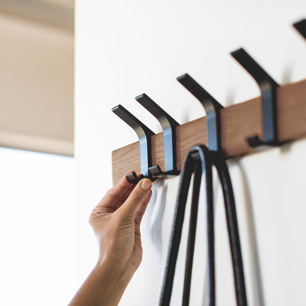 Perchero Pared Walnut Negro