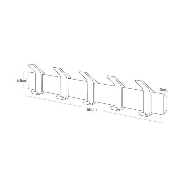 Perchero Pared Ash Blanco