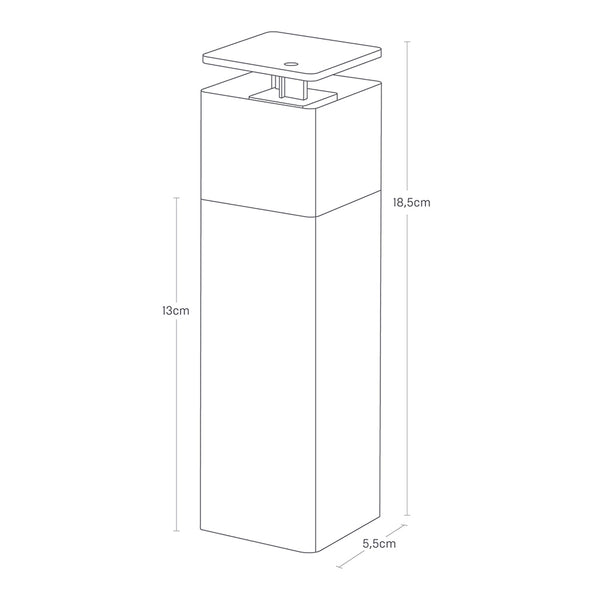 Dispensador Jabón Push Blanco