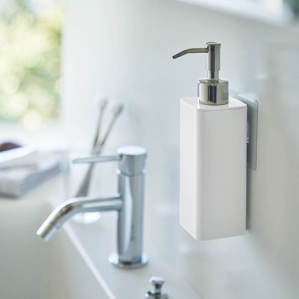 Dispensador Jabón Pared Blanco