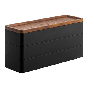 Caja Accesorios Slim 3 Niveles Negro