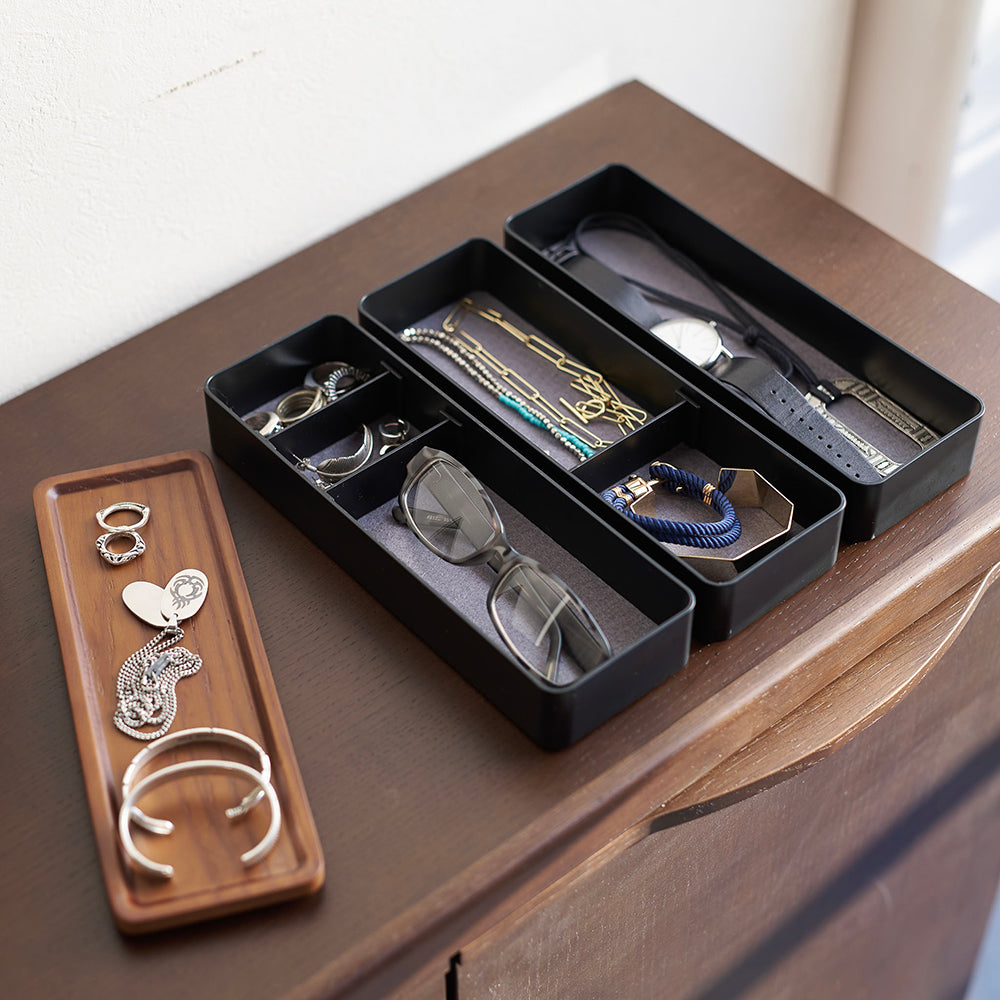 Caja Accesorios Slim 3 Niveles Negro