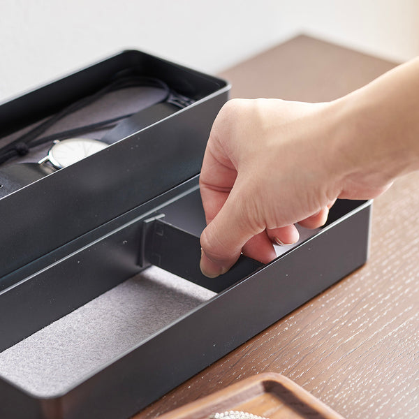 Caja Accesorios Slim 3 Niveles Negro