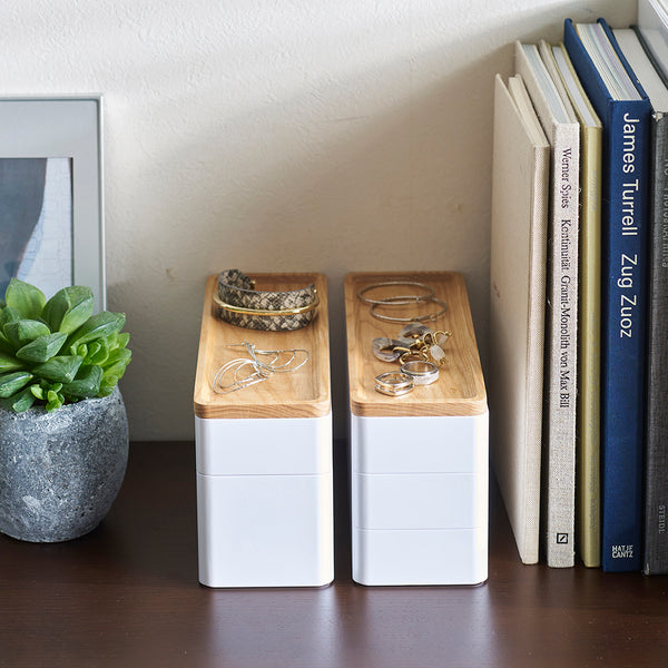 Caja Accesorios Slim 3 Niveles Blanco