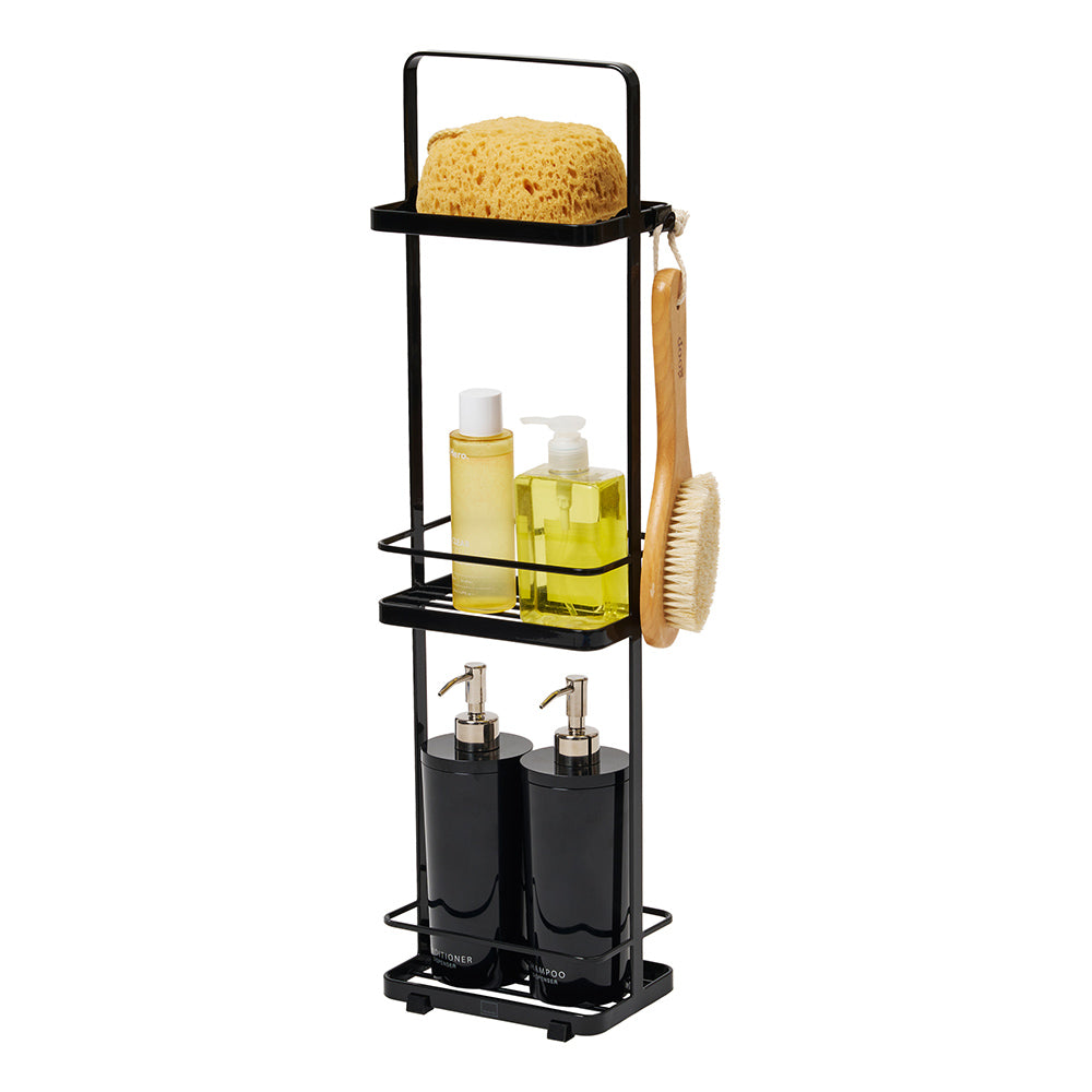 Caddy Baño 3 Niveles Negro