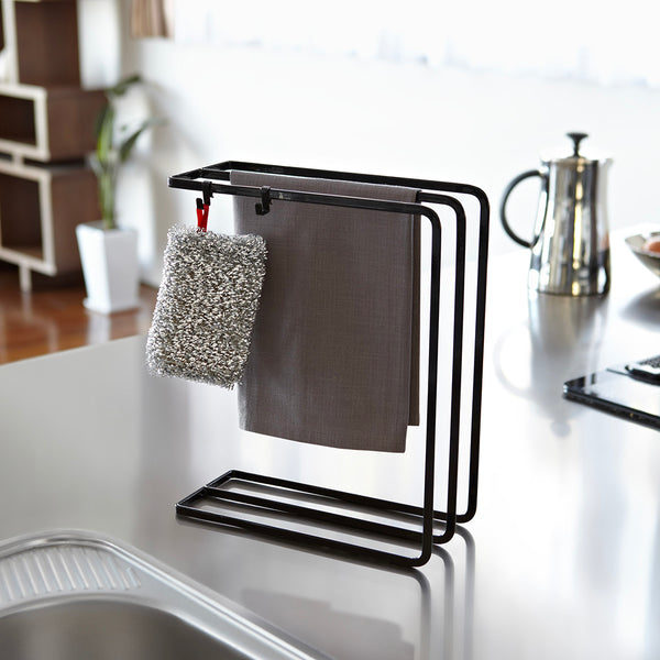 Colgador Paños Cocina Negro