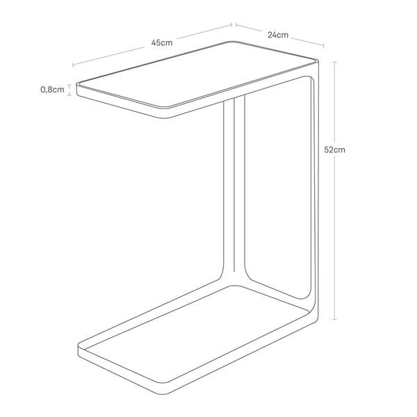 Mesa de Apoyo Frame Blanco