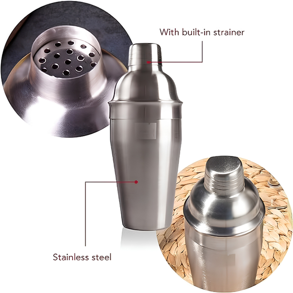 Coctelera Shaker Acero Inoxidable