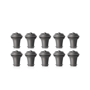 Set 10 Tapones de Vacío para Vino Gris