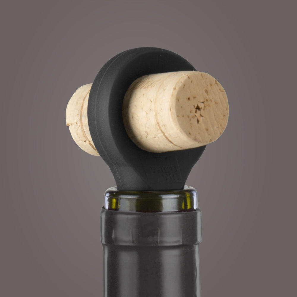 Set 2 Tapones para Vino Negro