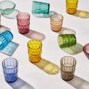 Vaso Vanity Diamond Aquamarine Bajo