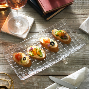 Plato Rectangular Bossa Nova 28cms