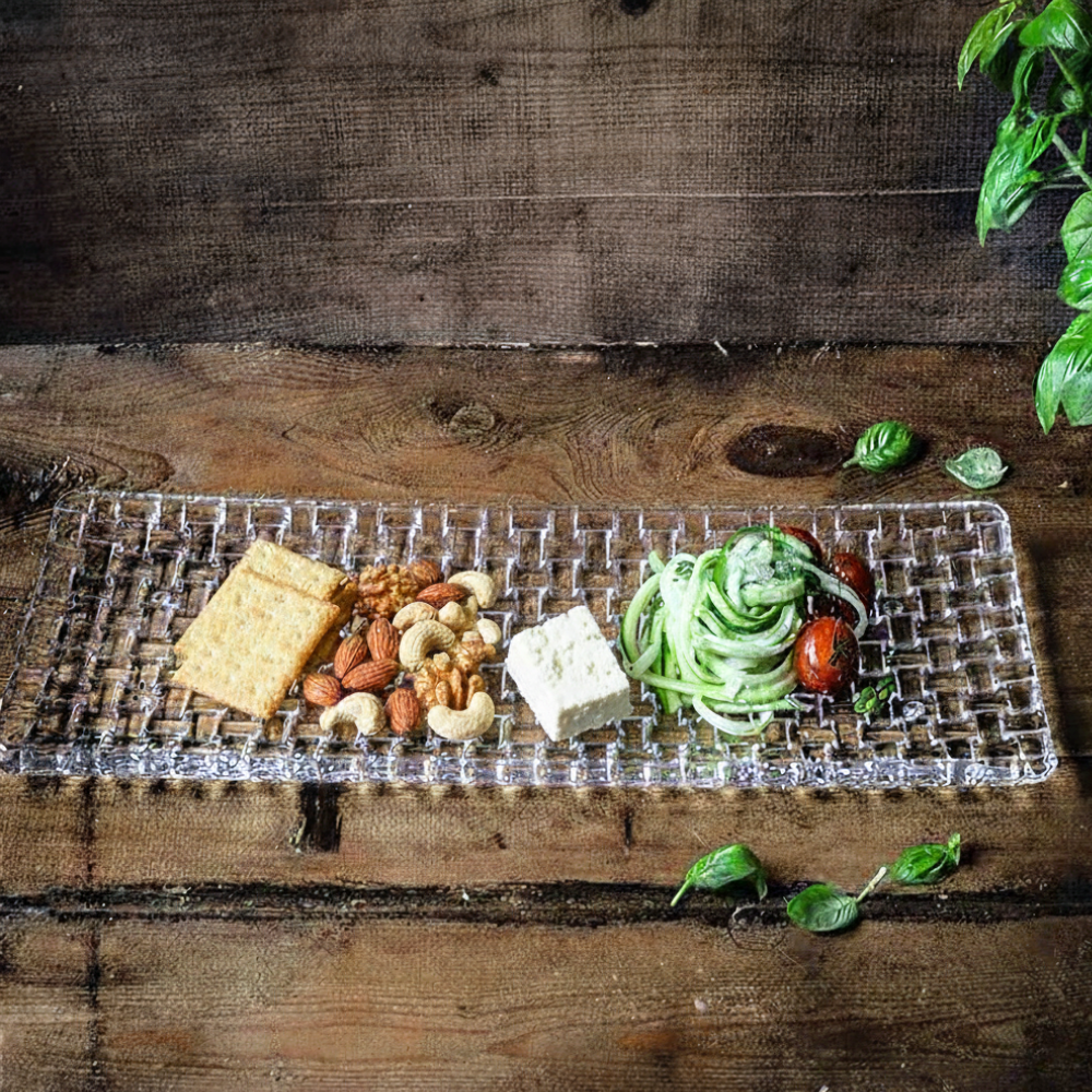 Plato Rectangular Bossa Nova 42cms