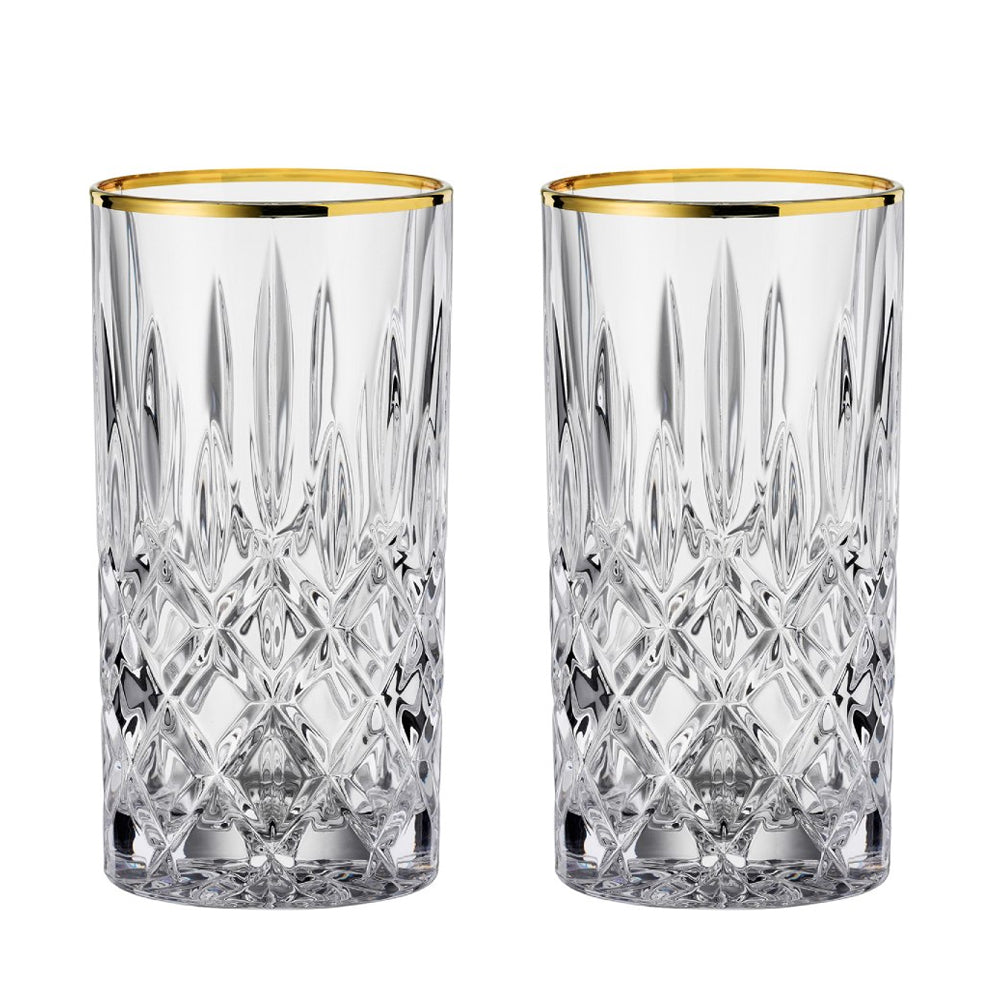 Set 2 Vasos Noblesse Gold Longdrink