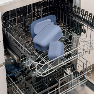 Lunch Box con Cubiertos Azul Marino