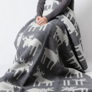 Manta Moose Gris/Blanco