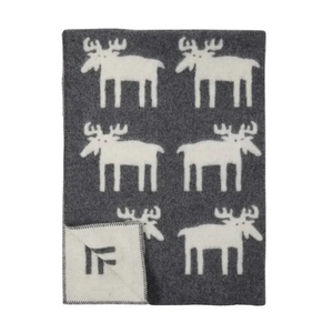 Manta Moose Gris/Blanco